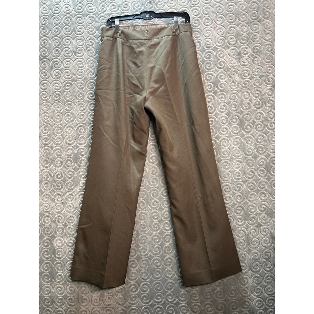 Womens Dress Pants Brown‎ Wide Leg Career Work Size 10 - Picture 6 of 6